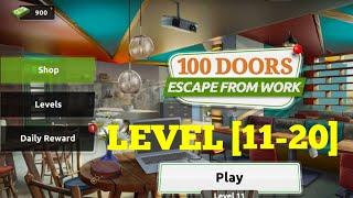 100 Doors Escape From Work Level 11 12 13 14 15 16 17 18 19 20 Solution or Walkthrough