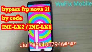 BYPASS HUAWEI  || INE LX2 / INE LX1 || NOVA 3I  FRP UNLOCK  WITHOUT PC || TALKBACK NOT SUPPORTED ||