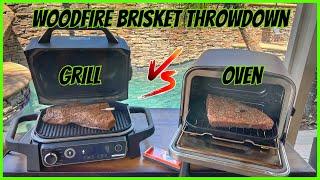 NINJA WOODFIRE THROWDOWN!  GRILL VS. OVEN SMOKED BRISKET!