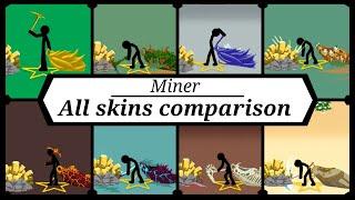 All Miner Skins Comparison | Stick War Legacy