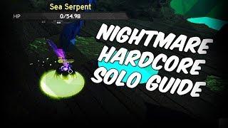 (How To) Nightmare HARDCORE Ghastly Harbor Solo! - Roblox