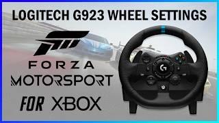 !!NEW!! FORZA MOTORSPORT Logitech G923 Best Wheel Settings - Realistic Feel (now with TRUEFORCE)