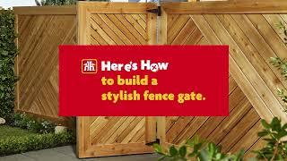 Build a Stylish Wood #fence Gate, Here's How