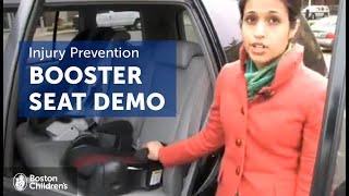 Booster Seat Demonstration | Injury Prevention | Boston Children's Hospital