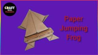 paper jumping Frog |Easy Paper Work| Craft with Hussain