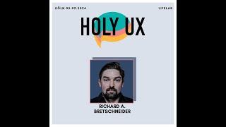 Richard A. Bretschneider @HOLY UX Köln - KI ist mehr als Songs kopieren. KI als kreatives Tool.