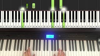 Waltz No 2 by Shostakovich The Second Waltz -how to play the piano, easy piano tutorial, Synthesia