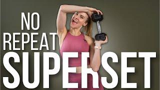 20 min Total Body Supersets | NO REPEAT