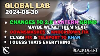 BDO - Global Lab - Knockdown & Down Smash FIX, Grind Zone Changes - UPDATE - 2024-08-30