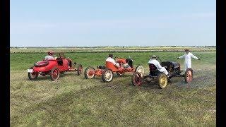 Model T Racing! We get a rare chance to see Model T's racing around a dirt track!