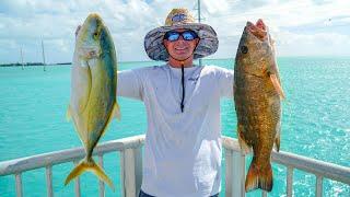 EPIC Fishing Spot! Catch Clean Cook (FL Keys Bridge Fishing)