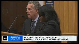 Woman accused in UMass Dartmouth crash ordered not to drive