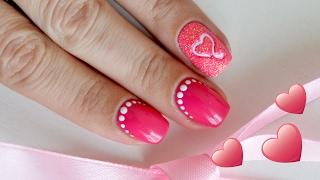 Маникюр ко Дню Святого Валентина. Valentines Day Nail Art