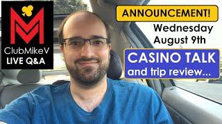 ANNOUNCEMENT: ClubMikeV Q&A Stream