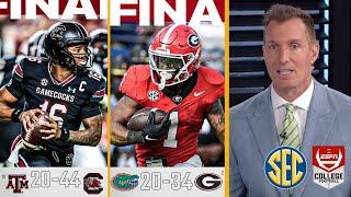 ESPN reaction to SEC Showdowns Week 10: Georgia crush Florida; South Carolina shock Texas A&M