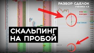 Разбор сделок ученика СКАЛЬПИНГ НА ПРОБОЙ торговли криптовалют | Трейдинг на фьючерсах Binance.