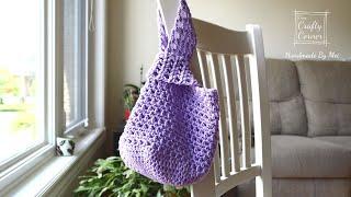 Crochet Simple Japanese Knot Bag // Crochet Easy Bag