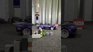 Minecraft Steve goes RC Drifting! #minecraft #rccars #trickshots #rcdrifttok