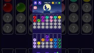 Ball Sort Master Game Level - 275 Without Boosters | Puzzle Game | #entertainment #puzzle #game