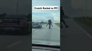 Crutch Rocket vs Porsche 911