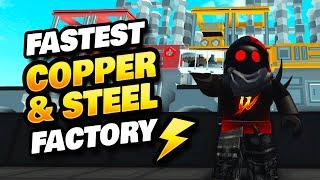 FASTEST Way to Make Copper & Steel Press Items in Roblox Islands