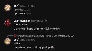 Nuking a pedophiles discord server (@GiantessElsie)