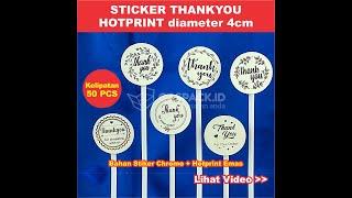 STIKER LABEL THANKYOU OLSHOP BULAT HOTPRINT EMAS