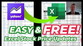 Excel Hack  Stock Price Updates from Yahoo Finance Import Web Data #exceltips