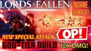 LORDS OF THE FALLEN JUDGE CLERIC CORRUPTED SWORD NEW SPECIAL ATTACK IS GOD TIER OVER 10K DAMAGE !