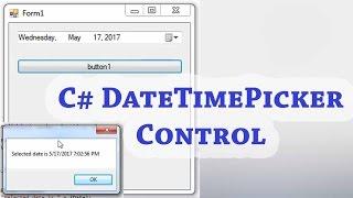 How to use DateTimePicker C#