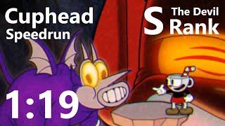 Cuphead Speedrun, The Devil S Rank - 1:19