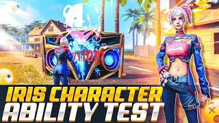 Iris character ability test | Iris free fire new character | gloo wall ke paar damage  | free fire