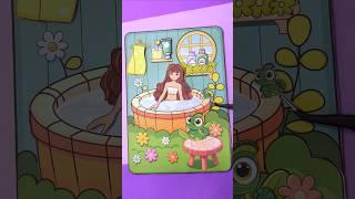 paper doll house bathroom page diy #diypaperdoll #paperdiy #paperdoll #dollhouse