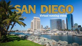 San Diego, California: Virtual Running with Music - 4K