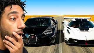 This Might be the Craziest Drag Race I've Ever Seen | Jesko vs Chiron SS