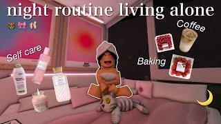 6:30pm COZY NIGHT ROUTINE LIVING ALONE! |Bloxburg Roblox Family Roleplay | w/voices 