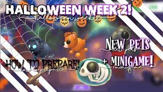 HOW TO PREPARE FOR HALLOWEEN WEEK 2!! NEW PETS + MINIGAME SCARE BEAR!!  