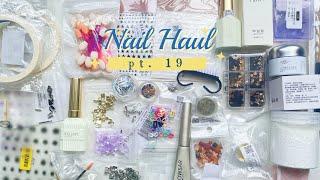 NAIL HAUL EP.19┃ĐẬP HỘP ĐỒ NAIL TRÊN SHOPEE: Sơn Gel Thạch, Sticker Y2K, Siêu nhiều Charm và Đá Khối