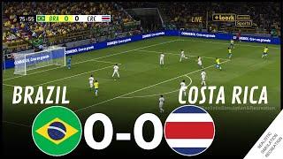  Brasil 0-0 Costa Rica COPA AMERICA 2024 | Highligths | Simulación y recreación de videojuego