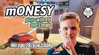 mONESY plays Mirage with B1t and S1mple vs JL ! #cs2 #cs2awp #cs2proplays