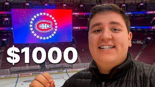 What can $1000 get you at a Montreal Canadiens Game?