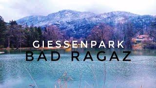 Bad Ragaz Switzerland| Relaxing Music with Lake and Mountain View| Giessenpark| ||RelaxZoom||