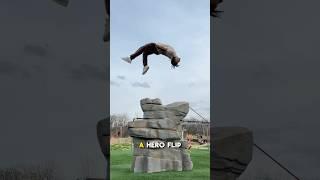 How to HERO FLIP‼️ #backflip #fitness #tutorial