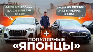 Редкая Skoda Octavia из Китая и БОЛЬШОЙ ВЫВОЗ АВТО ИЗ ЯПОНИИ: Audi Q3 |Volvo V60 | Wish | Fit | Note