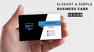 How to Create a Professional Business Card Design in Photoshop