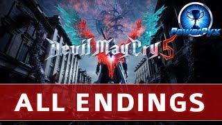 Devil May Cry 5 (DMC5) - All Endings - Secret Ending, Normal Ending