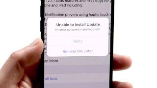 How To FIX An Error Occurred Installing An iOS Update