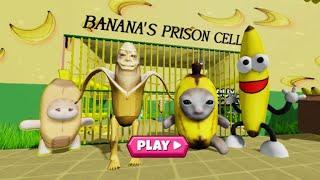 BANANA BARRY PRISON RUN ESCAPE! (Obby) Roblox Gameplay Walkthrough No Death 4K