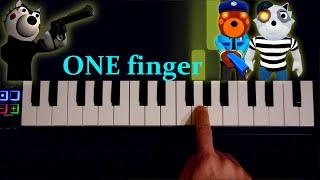 Piggy Book 2 / Main Menu Theme / ONE FINGER piano tutorial