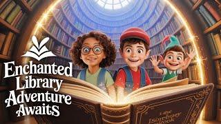 The Great Adventure of the Magical Library | Kids Bedtime Story | Moral Story in English
